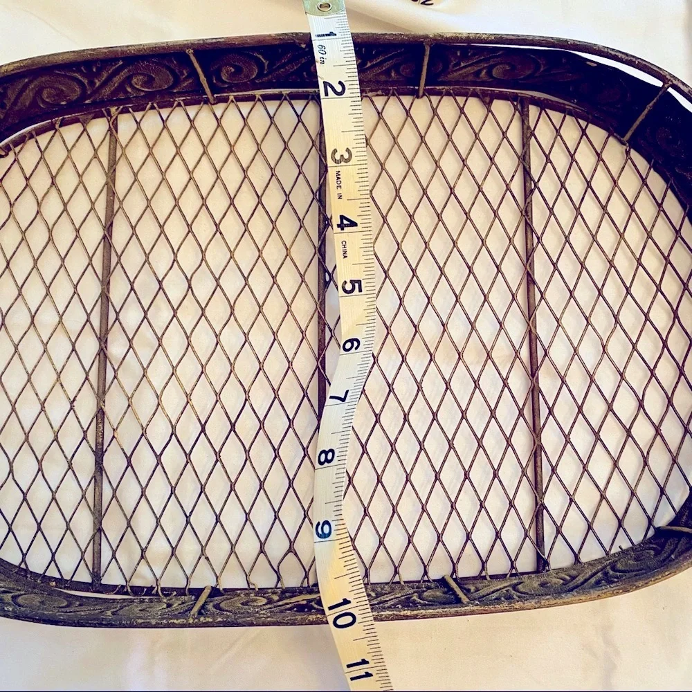 Metal Tray Golden patina look By Pier 1 NWOT